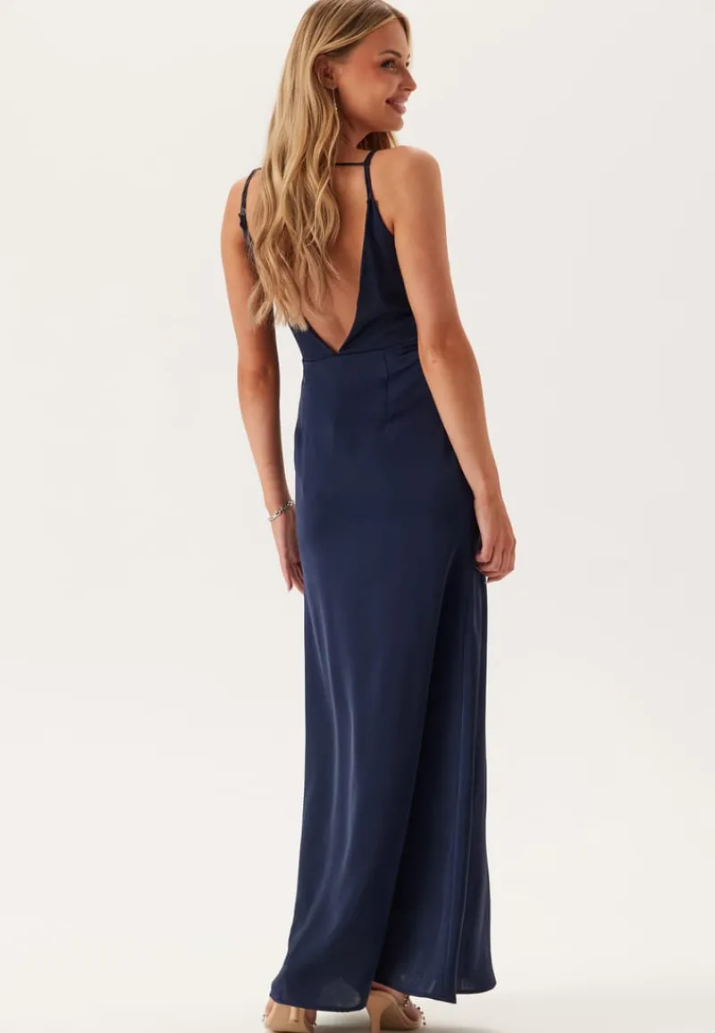 Bubbleroom Occasion Waterfall Mermaid Satin Gown