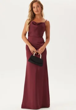 Bubbleroom Occasion Waterfall Satin Gown