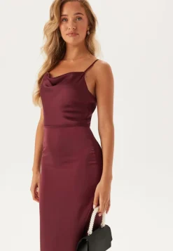 Bubbleroom Occasion Waterfall Satin Gown