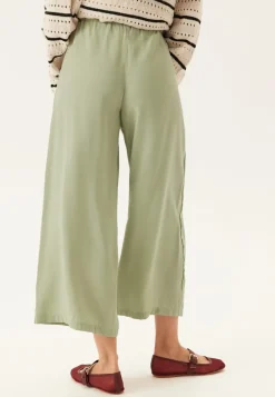 BUBBLEROOM Wide Ankle Modal Trousers