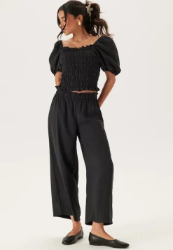BUBBLEROOM Wide Ankle Modal Trousers