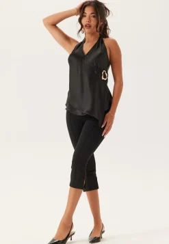 BUBBLEROOM Wrap Gold Detail Blouse