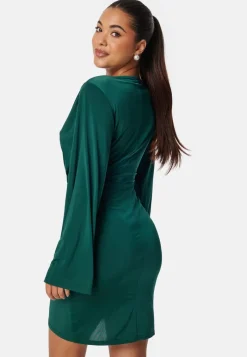 Bubbleroom Occasion Wrap Soft Short Dress