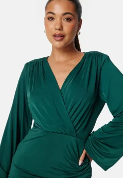 Bubbleroom Occasion Wrap Soft Short Dress