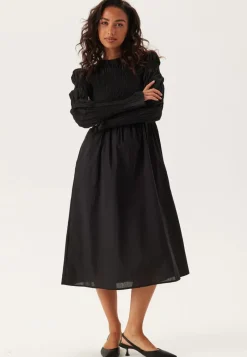 YAS chemma Ls Smock Midi Dress